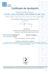 Certificación ISO 14001 SIVSA