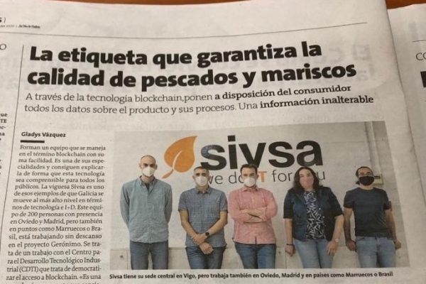 artículo la voz de galicia sobre la apuesta de SIVSA por el blockchain